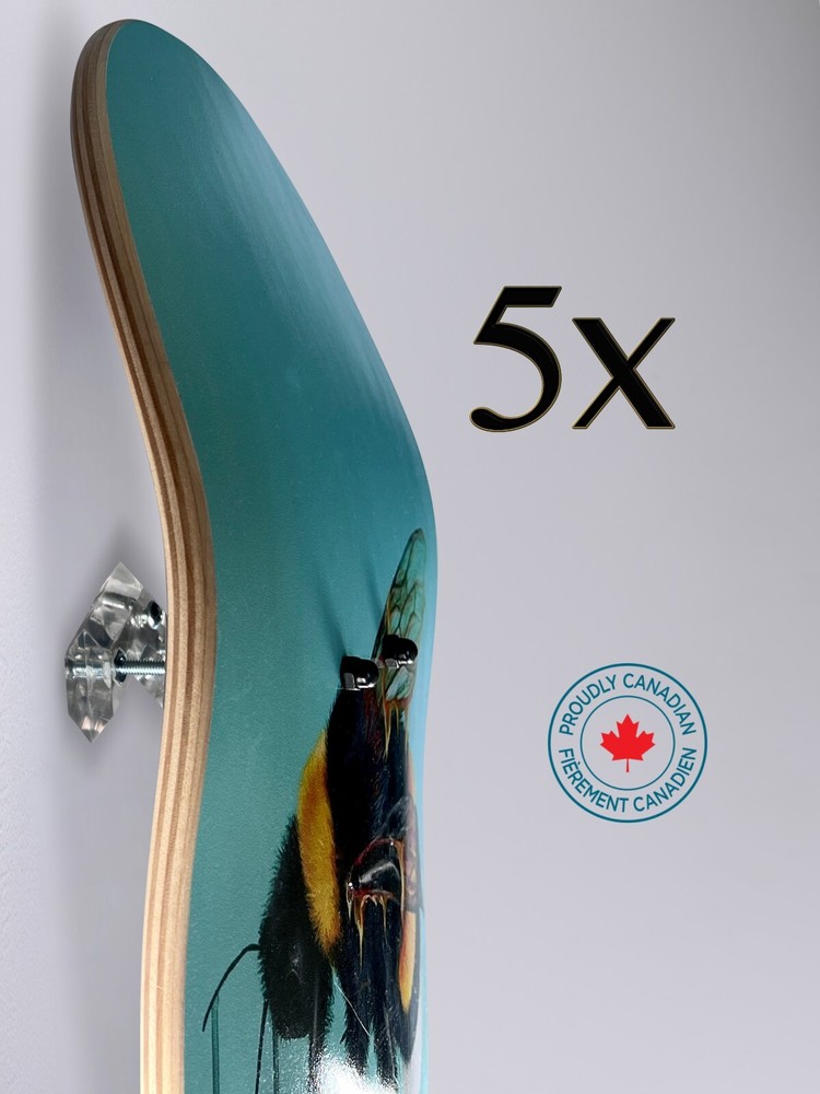 Skateboard Deck Wall Mount Bracket Display Rack Hanger Holder - 5X HANGERS !!