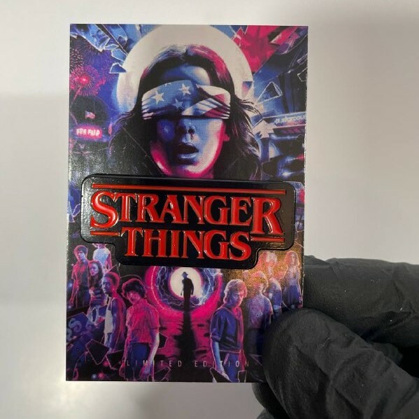 Stranger Things Logo Enamel Pin (New)