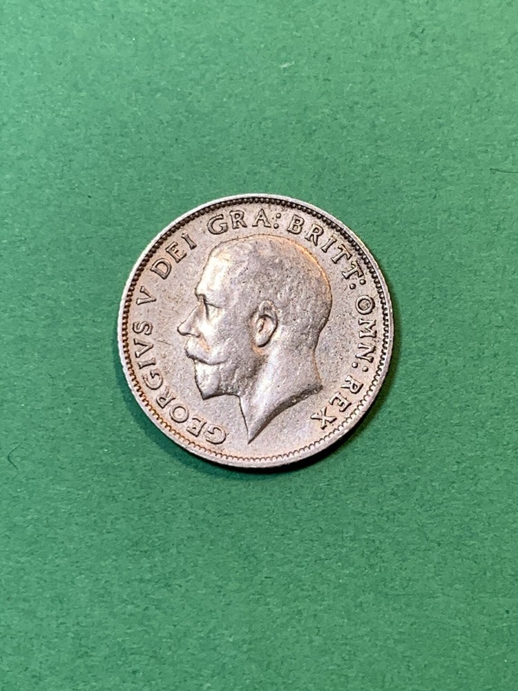 1924 Great Britain 🇬🇧 Silver Six 6 Pence (A2184)
