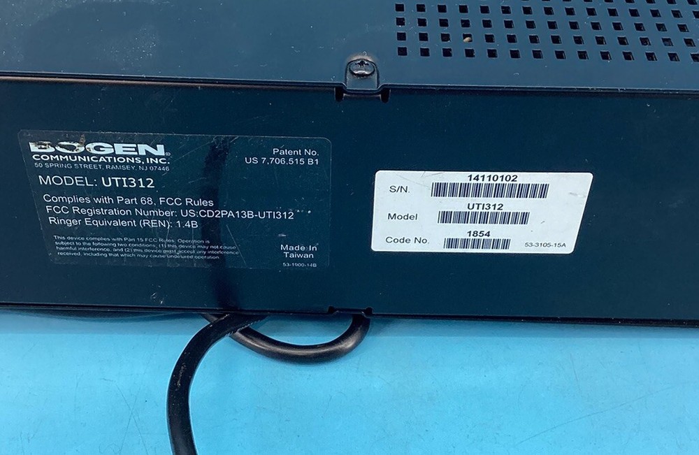 Bogen UTI312 Multi Zone Page Controller with Universal Telephone Interface