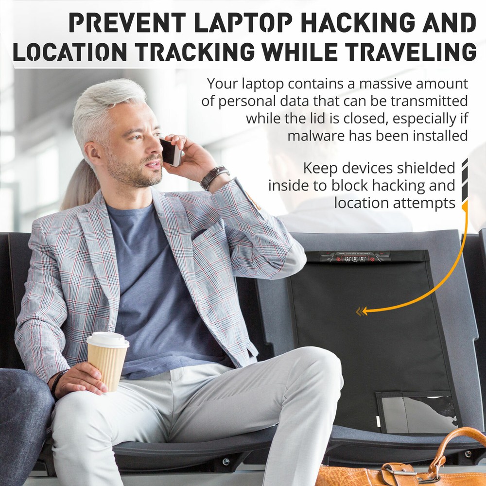 Mission Darkness Large Window Faraday Bag for Laptops