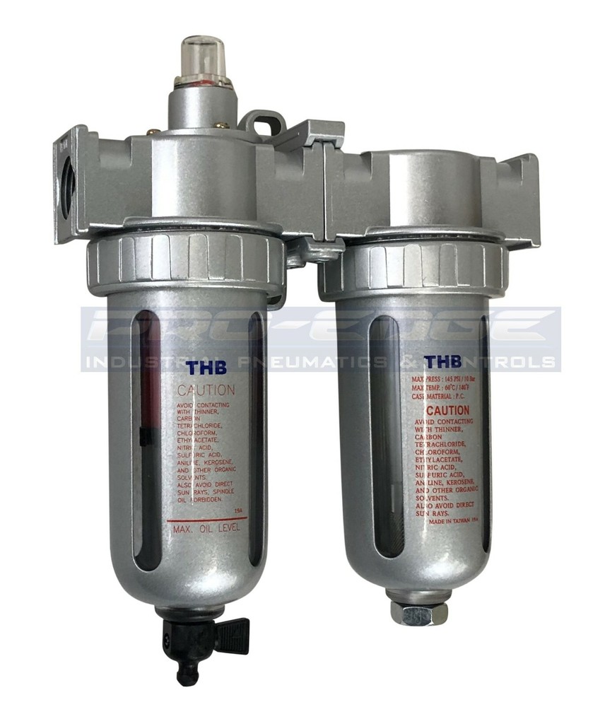 3/8" COMPRESSED AIR INLINE FILTER & DESICCANT DRYER COMBINATION