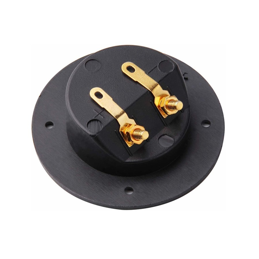 2x Speaker Box Terminal Round Screw Mounted Locking Cup Connector Subwoofer A930