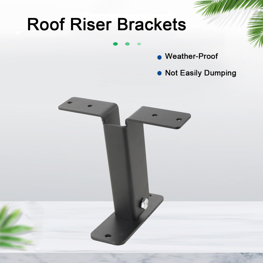 Heavy Duty 3Pcs Roof Riser Brackets Kit 90 Degree Adjustable Riser Beam Brackets