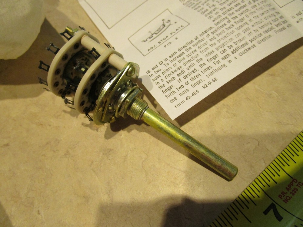 CENTRALAB PA-2005 ROTARY SWITCH 2 Pole, 12 Position