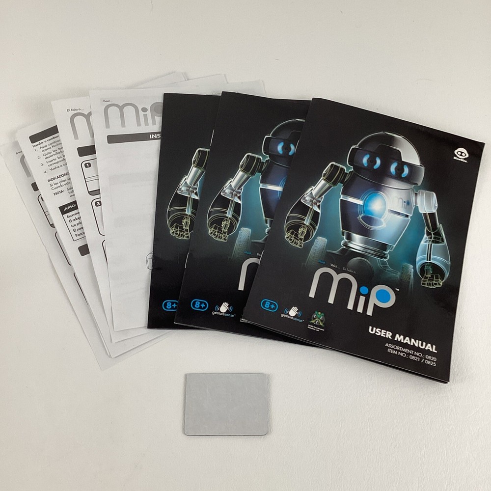 MiP Robot Interactive Electronic Figure Display Stand Tray Manuals WowWee