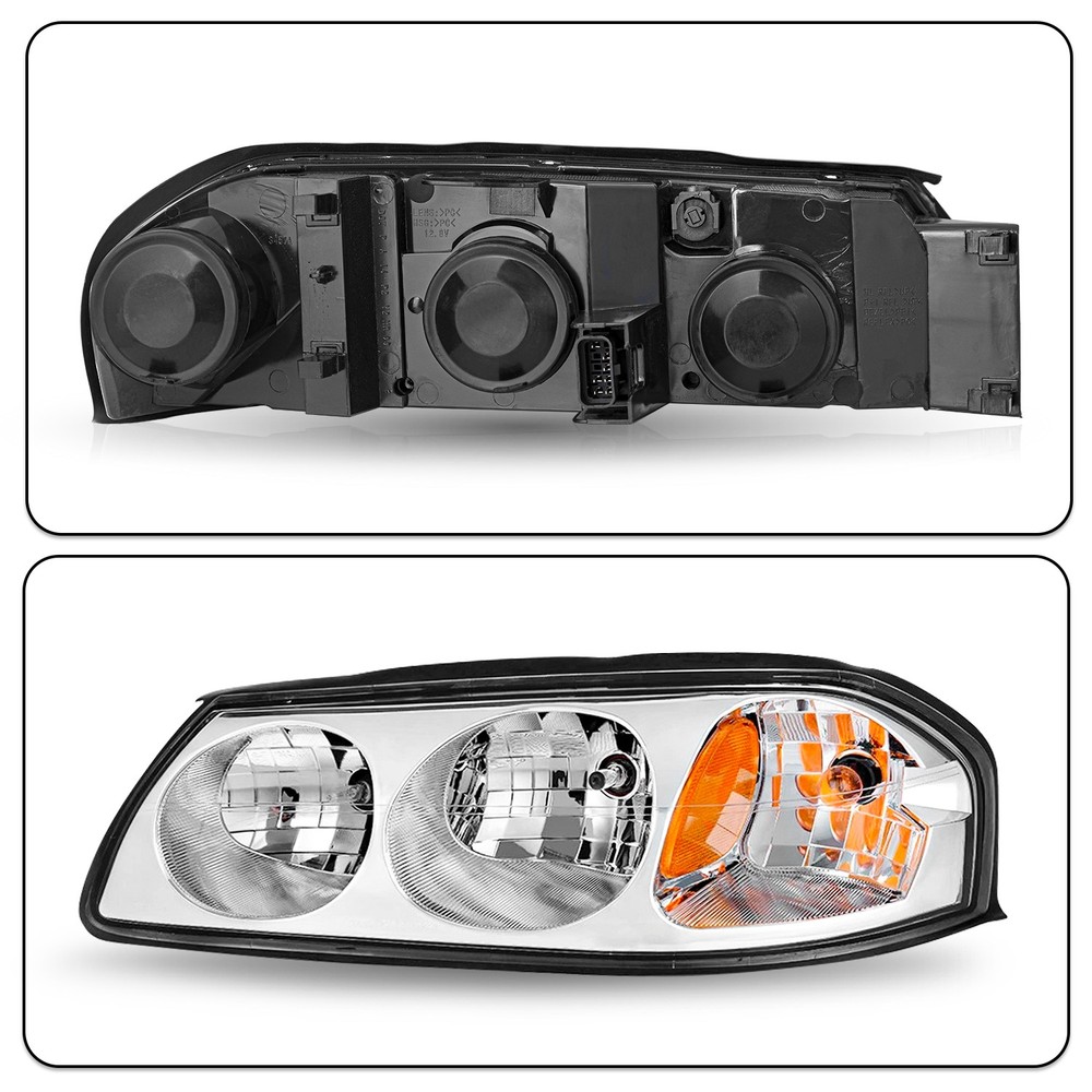For 2000-2005 Chevy Impala Headlights Replacement Headlamps Pair Left+Right