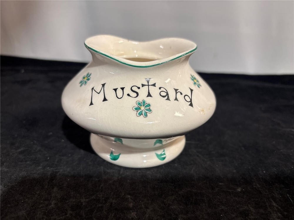 Vintage Holt Howard Pixie Ware Mustard Jar -Base Only