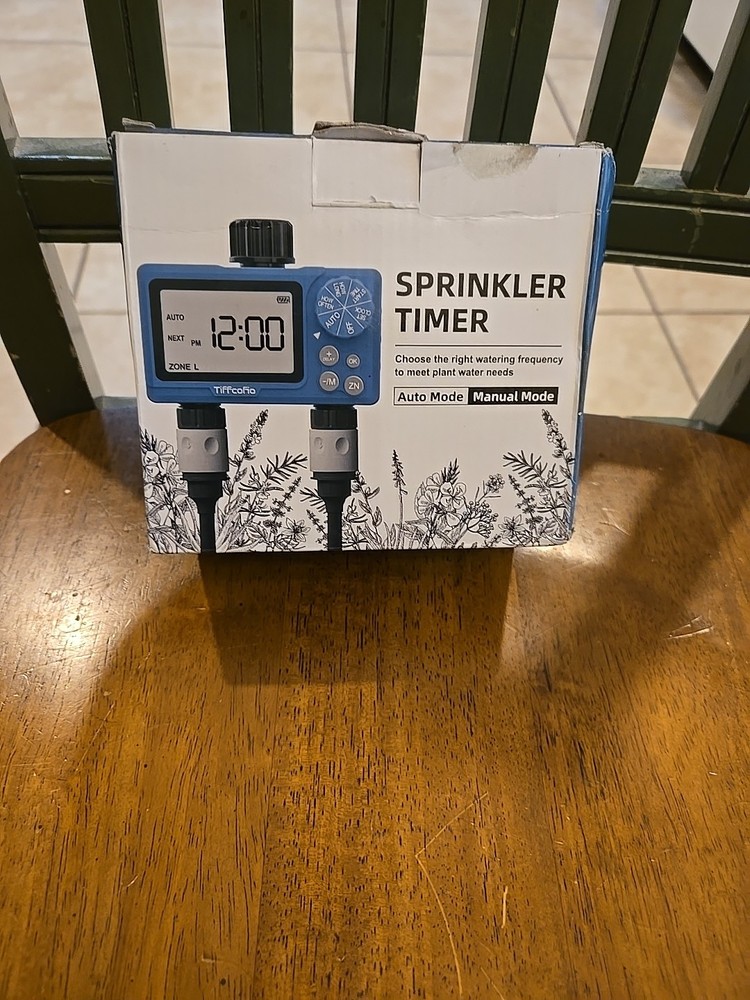Sprinkler Timer Outdoor, Digital Programmable Water Timer, Garden Hose Open Box