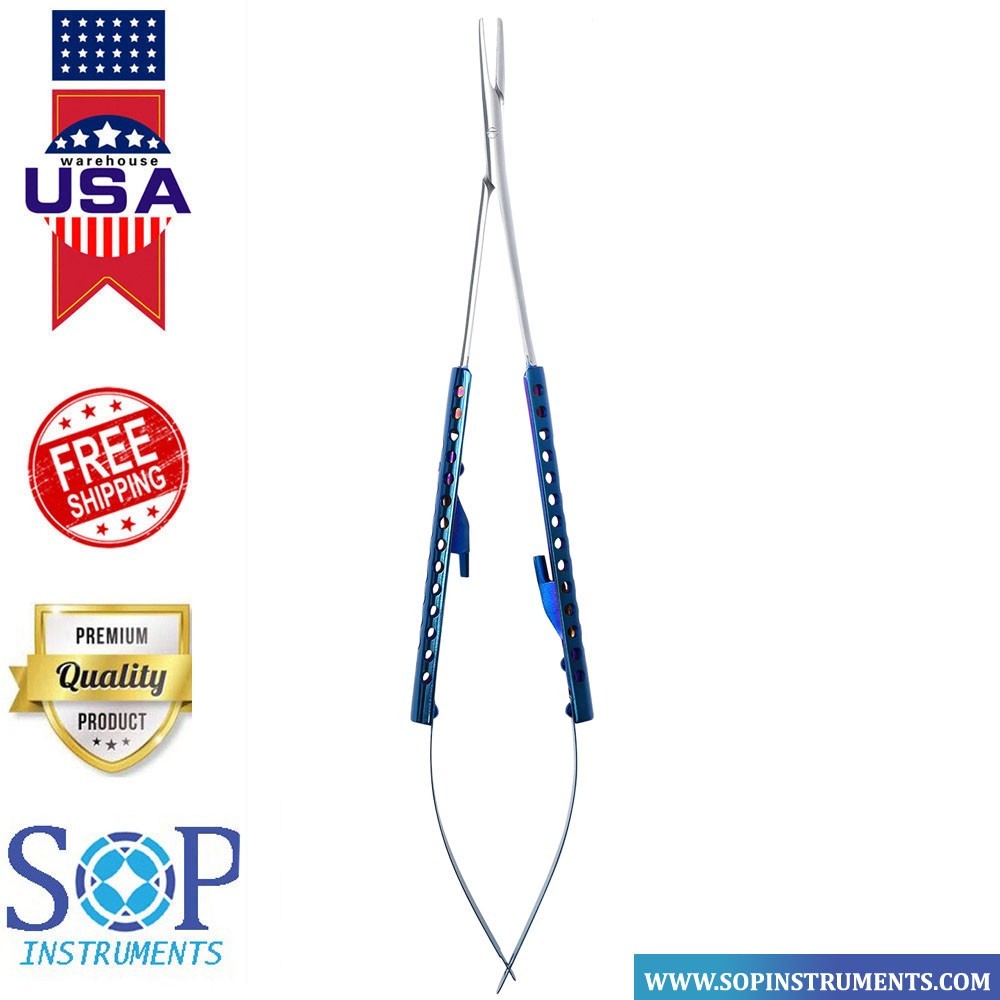 Castroviejo Needle Holder 18cm Micro Surgery Locking Fine Tip Dental Instruments