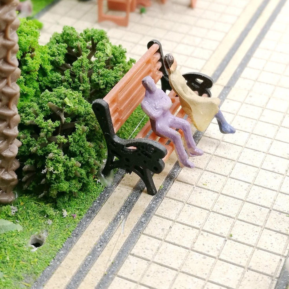 Model Train Model High Quality Model Park Bench Park Layout Brand New