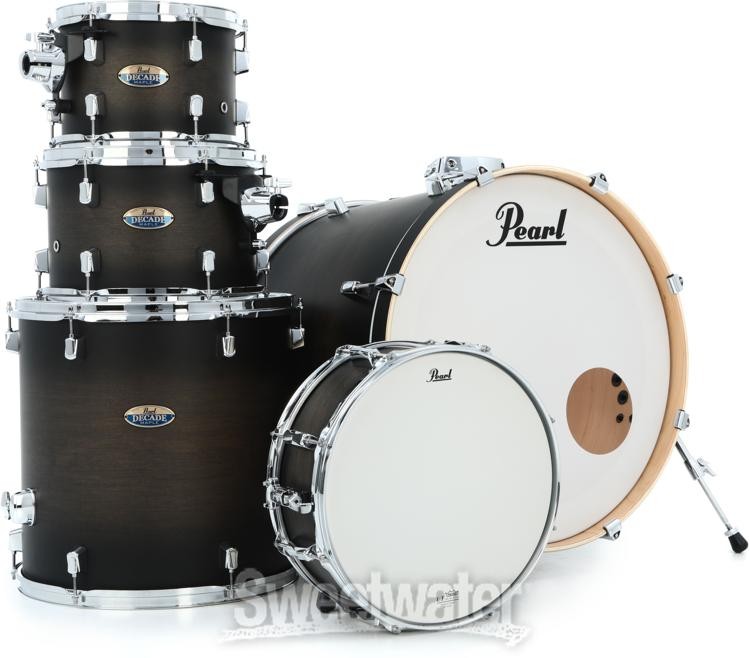 Pearl Decade Maple 5-piece Shell Pack - 22" Kick - Satin Blackburst
