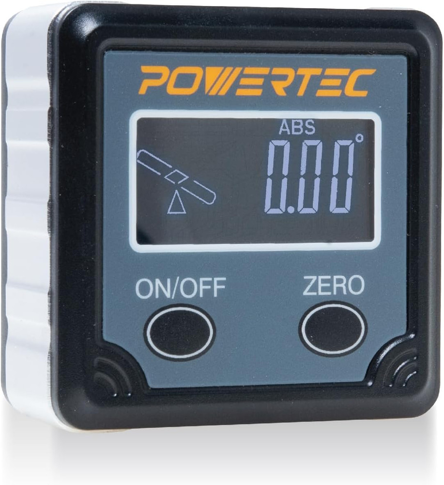 POWERTEC 71828 Table Saw Angle Gauge, Digital Angle Finder Protractor, Digital L