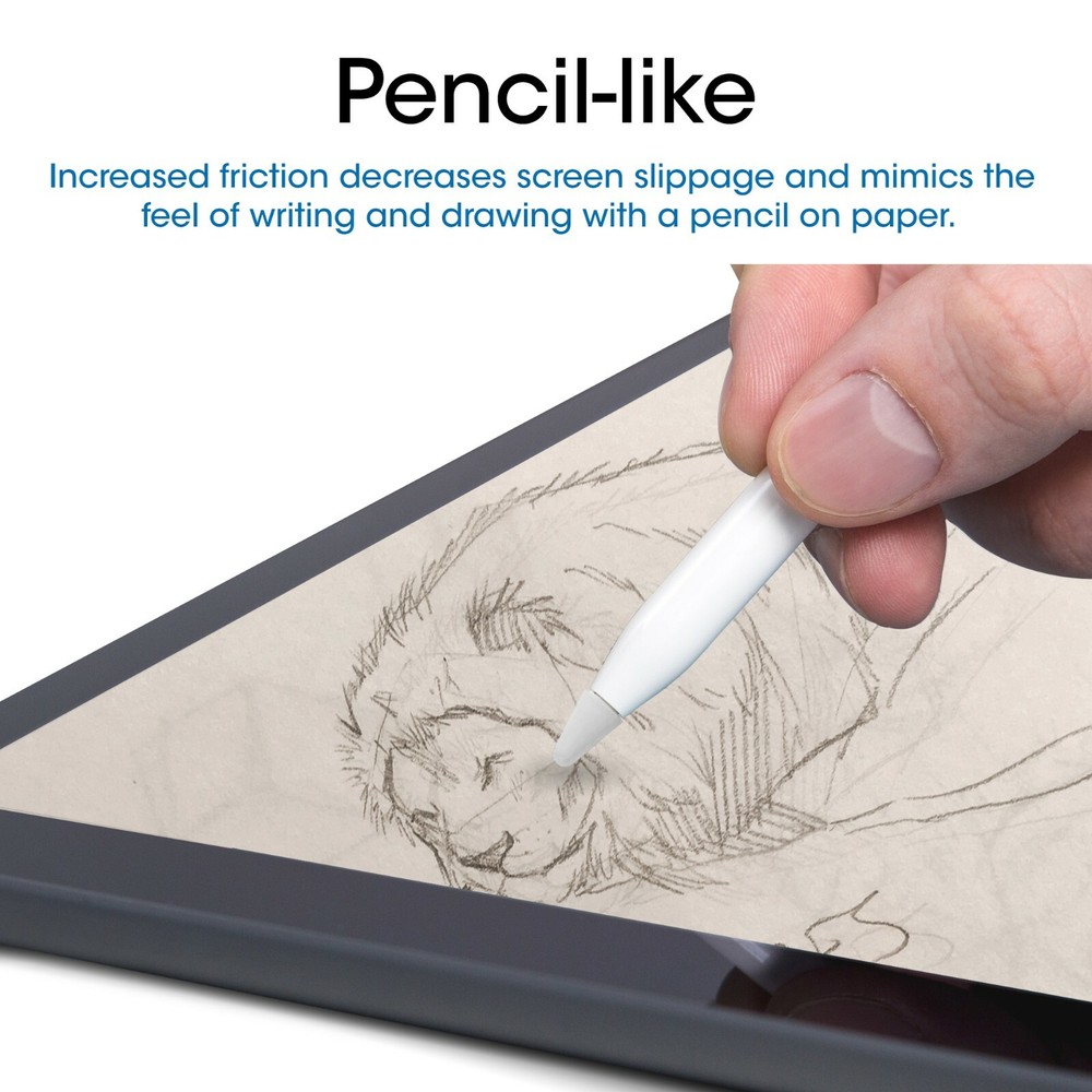 TechMatte Apple Pencil Nib Cover / Protective Tip (8 Pack, Clear)