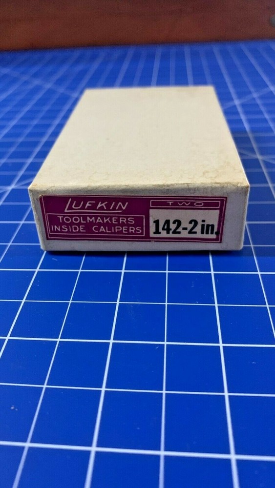 LUFKIN 142 2 in INSIDE CALIPERS Spring Solid Nut VINTAGE!!
