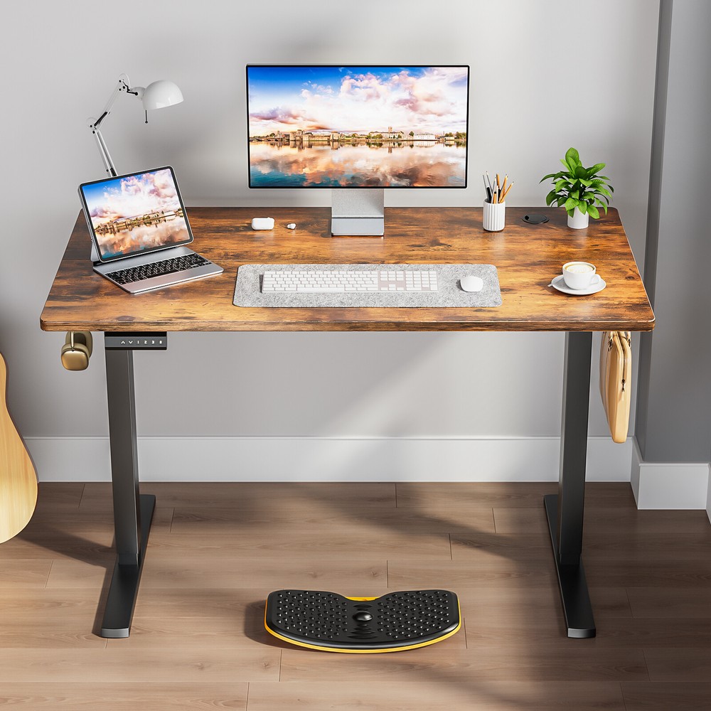Electric Standing Desk Gaming Work PC Table Adjustable Height for Home Office