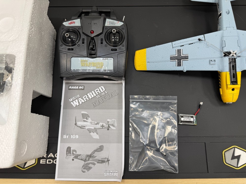 RGRA1304 Messerschmitt Bf 109 Micro RTF Airplane Open package