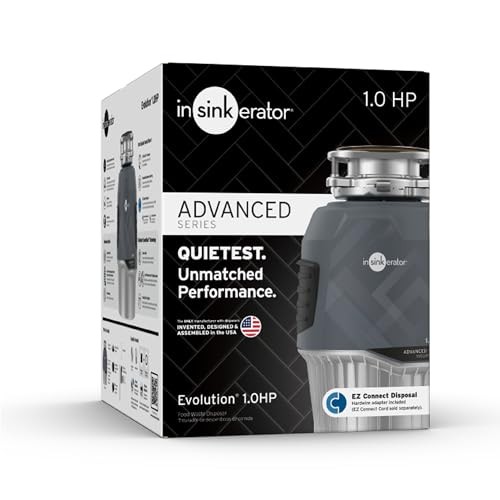 InSinkErator EVOLUTION 1HP Advanced Series Continuous Feed Garbage Disposal Gray