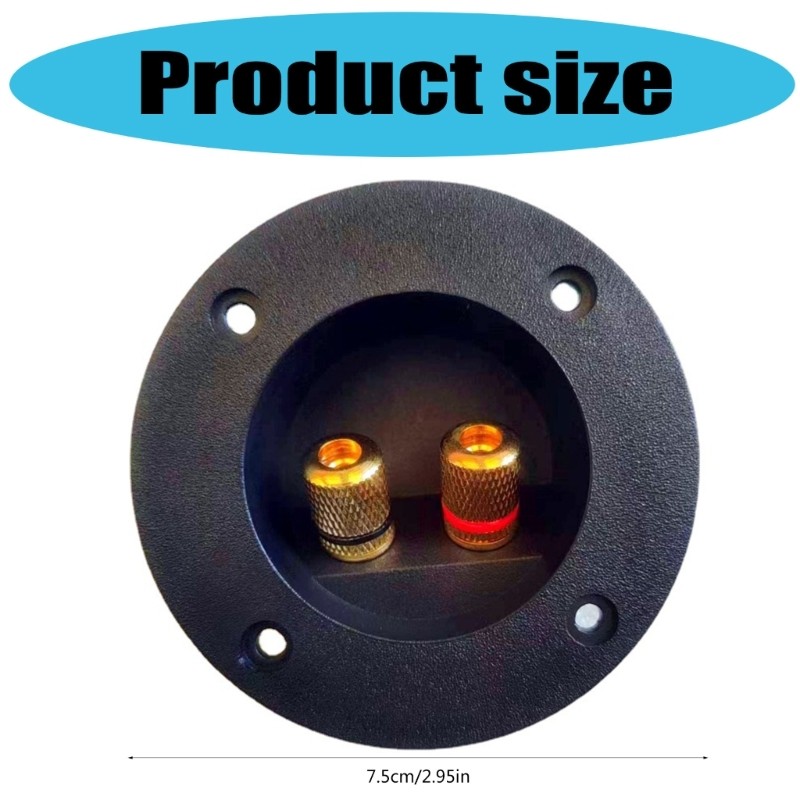 2 Way Speaker Junction Box Speaker Binding Post Cup for Subwoofer Installation