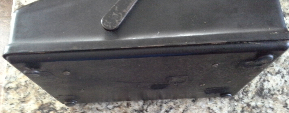 Burroughs Portable Green Top Adding Machine VINTAGE