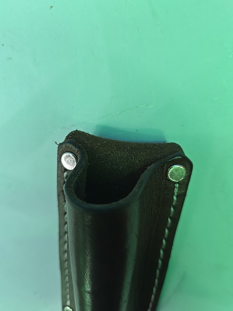 AP SADDLERY Leather Open Top Flashlight Holder Holster