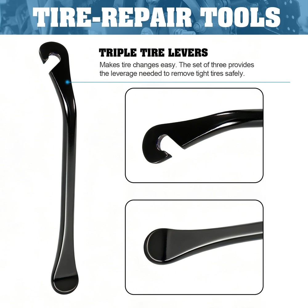 3 Tools Multiple Sizes Bicycle Spoke Wrench Tool Kit Maintenance Accessory