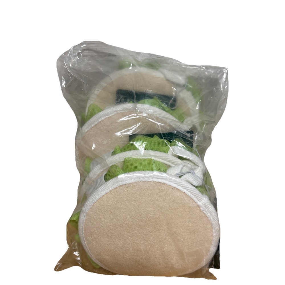 EcoTools Eco Tools Dual Sided Body Cleansing & Exfoliating Pad 4 Count Pack NEW