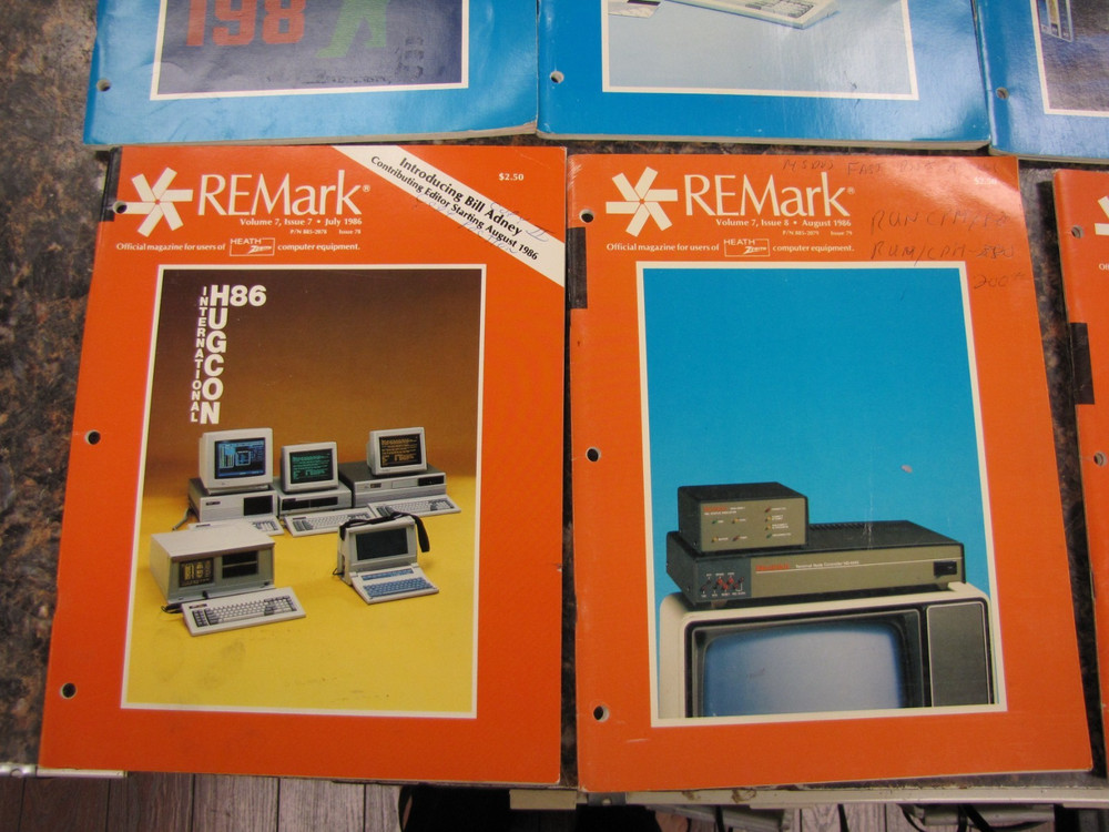 1986 REMark Heath Zenith User Group Magazines Computer Advertisements JAN-DEC