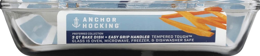 Bake Dish, 3 Quart, Clear