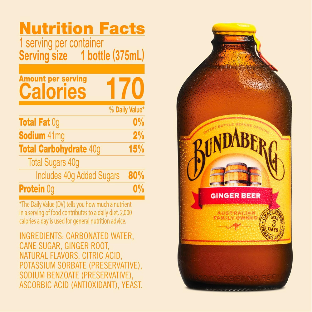 Ginger Beer, 12.7 Fl Oz (Pack of 4)