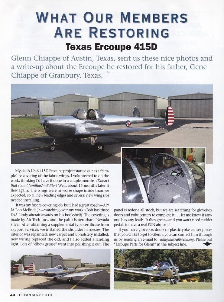 Ercoupe Aircraft Report 2/18/2023x