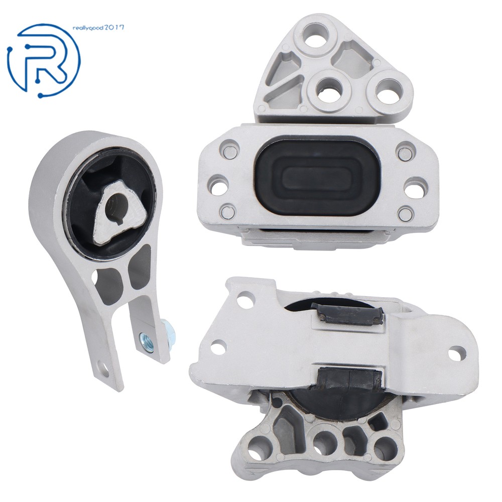 3PCS Engine Mounts & Automatic Trans Mount For 2017-22 Jeep Compass 2.4L 6 Speed