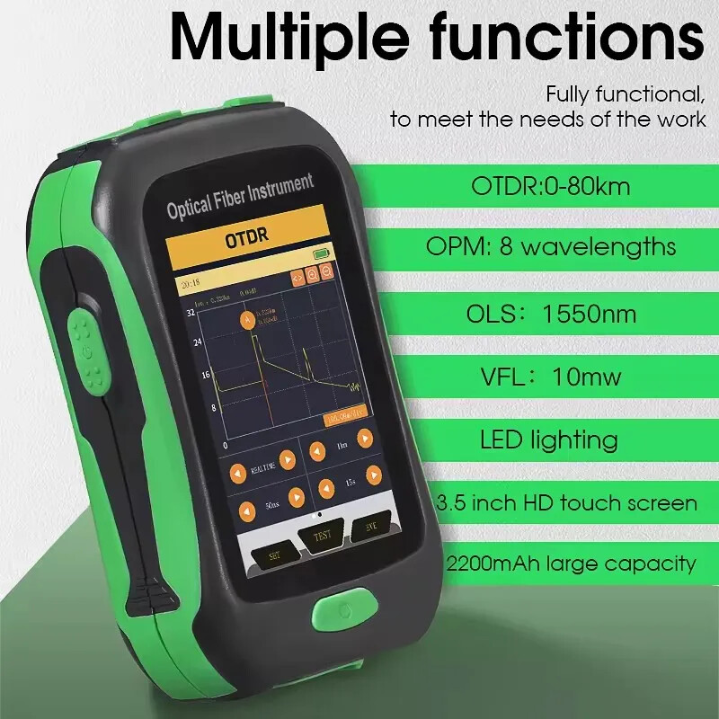 Optical Time Domain Reflectometer 80KM Multifunctional Online Testing 1550nm