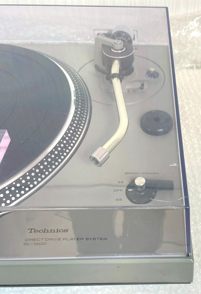 Technics SL-1500 Direct Drive Turntable Silver Vintage Tested