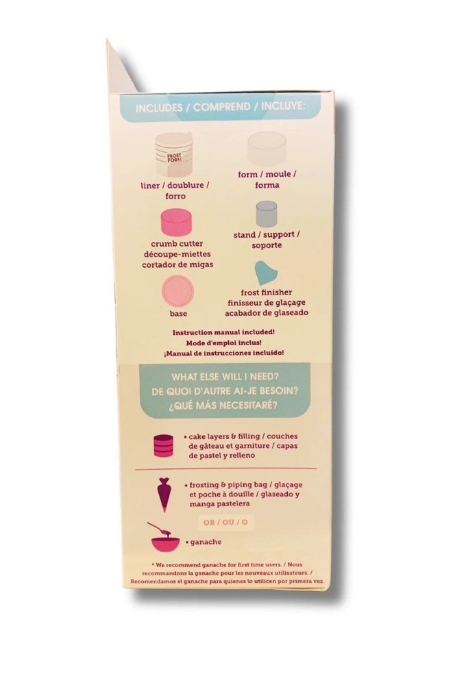 Frost Form Stencil Liners – 4 Patterns (2 Sets) – Cake Decorating Templates