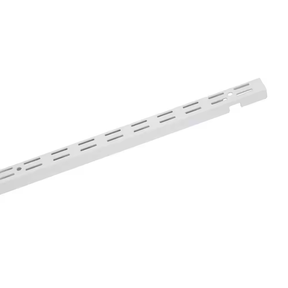 Shelftrack 30 In. L White Standard Support Bracket Shelf Track