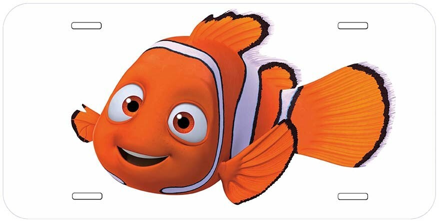 Fish Nemo Aluminum Novelty Auto License Plate