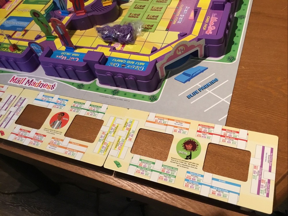 2004 Mall Madness Board Game By Milton Bradley, Complete, Nice!