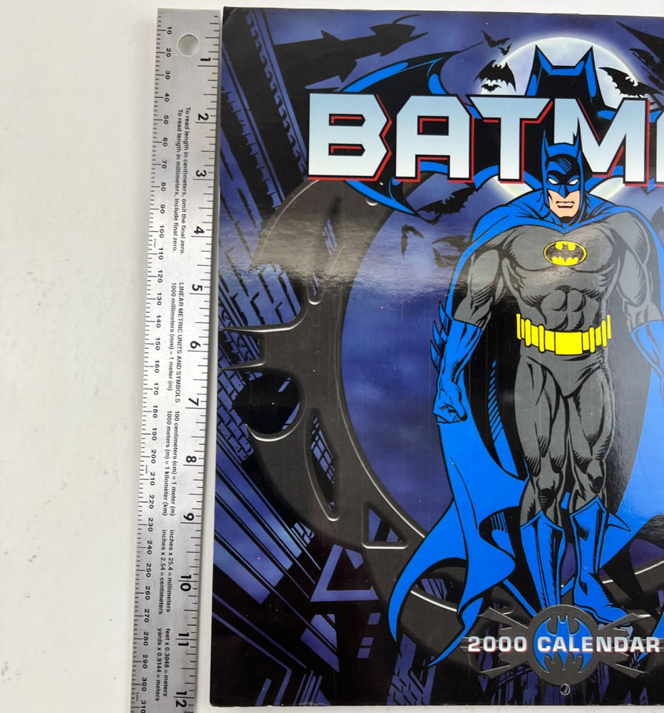 2000 Batman Calendar, DC Comics, No Marks 12"x12"