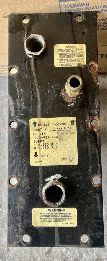 Weil McLain CGT Tankless Coil For Gas Hydronic Boiler