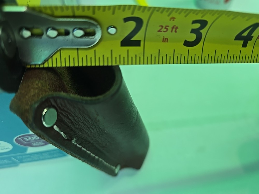 AP SADDLERY Leather Open Top Flashlight Holder Holster