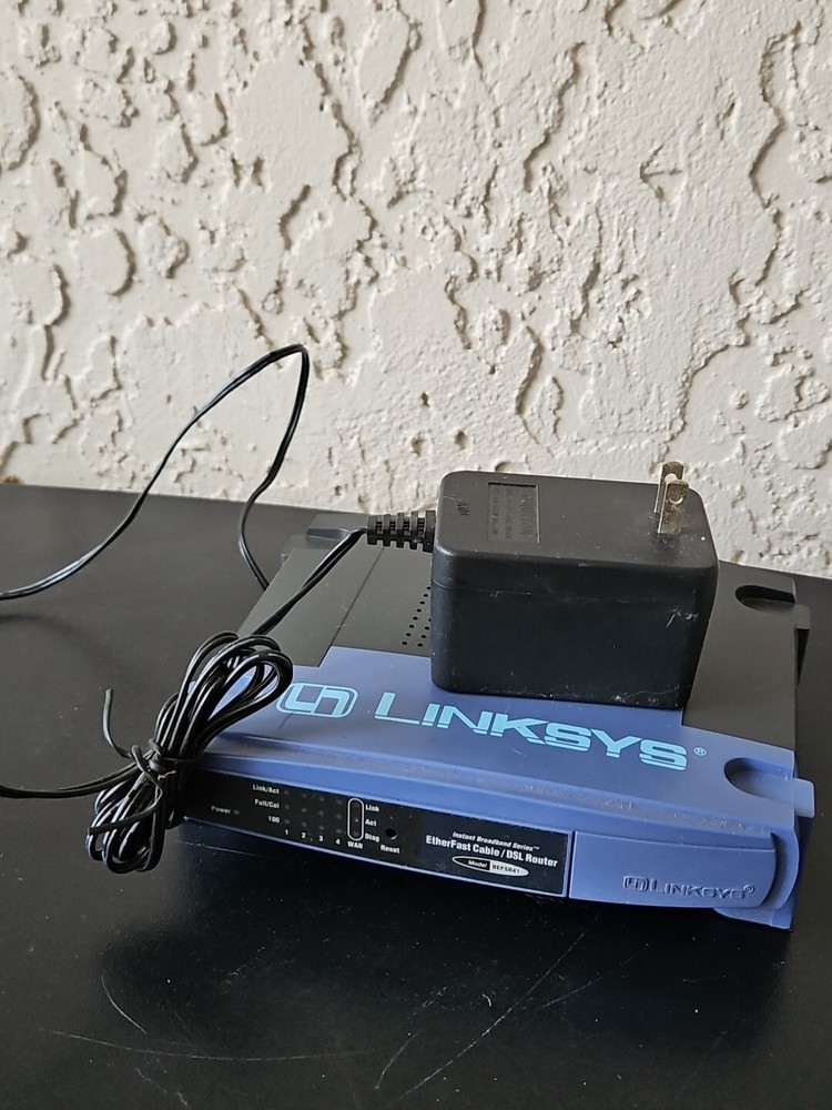 Linksys BEFSR41 Wired Router Untested For Parts Only