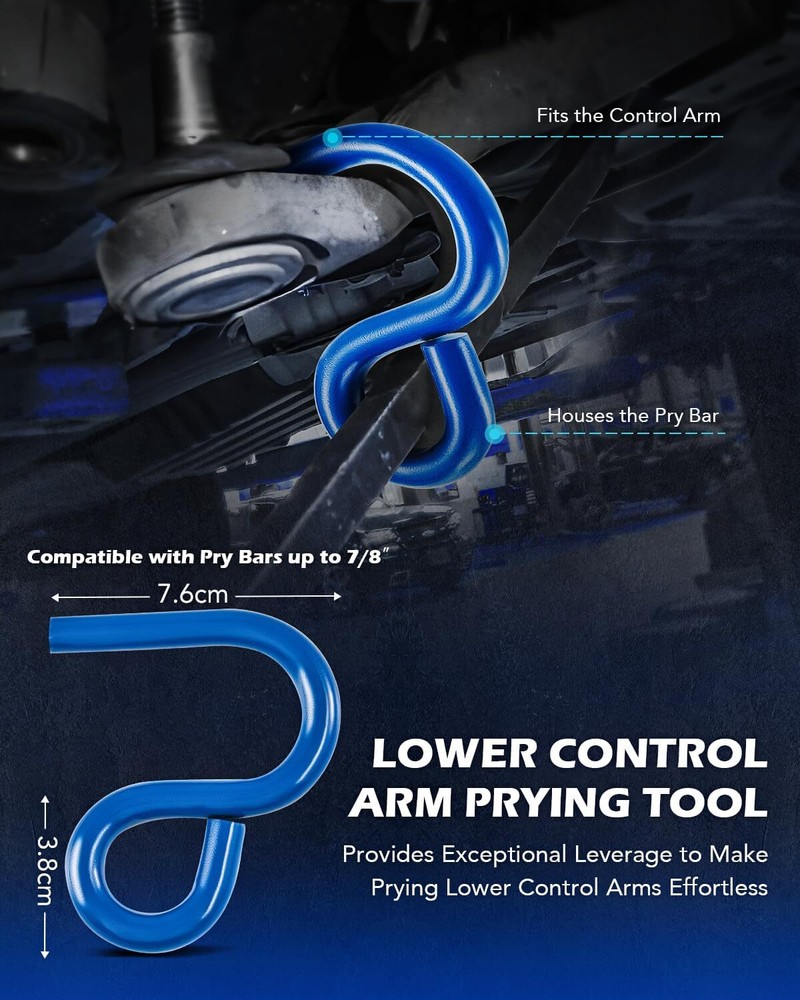 Ball Joint Separator Universal Puller with Lower Control Arm Prying Tool Removal