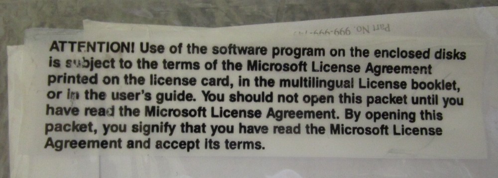 Microsoft Visual Basic Standard Edition DOS Version 1 5.25" floppys NOS