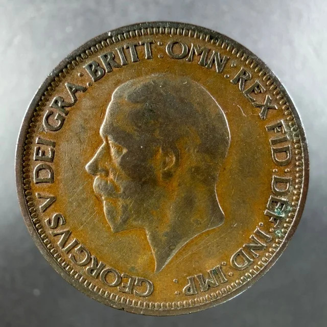 1931 Great Britain Half Penny George V Bold Design