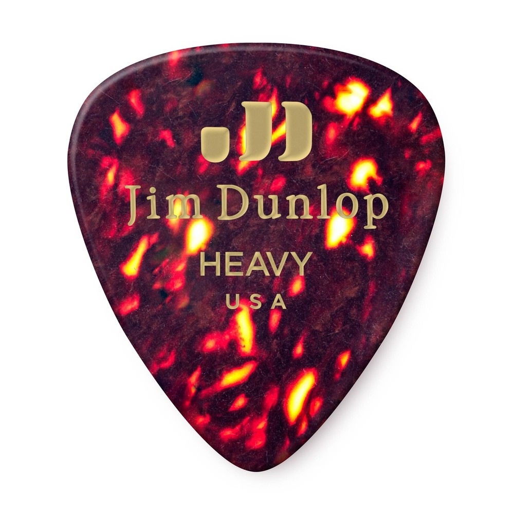 Dunlop Guitar Picks 12 Pack Celluloid Shell Heavy