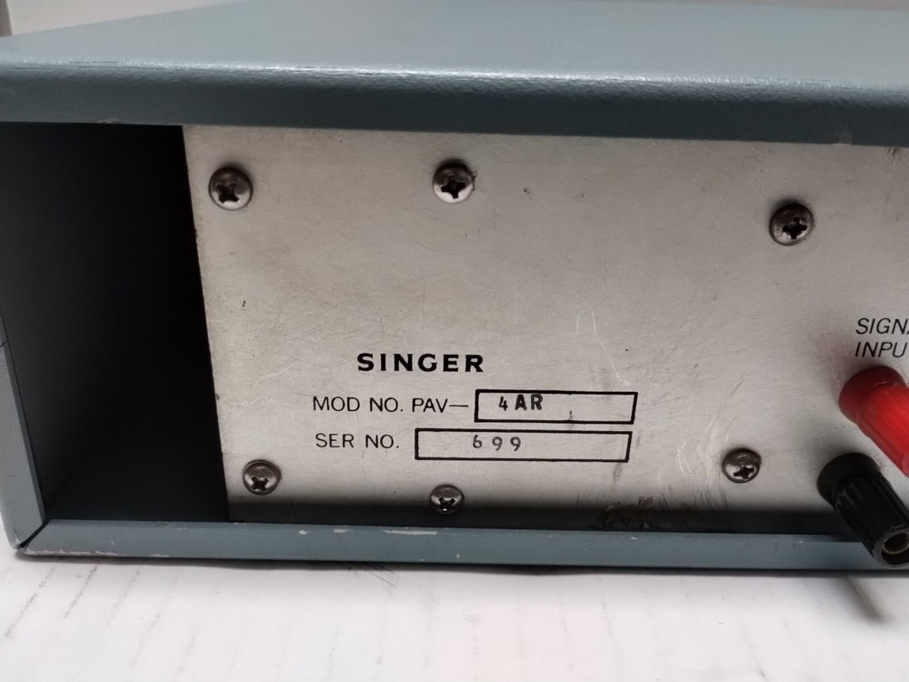 Singer 4AR Phase Angle Voltmeter
