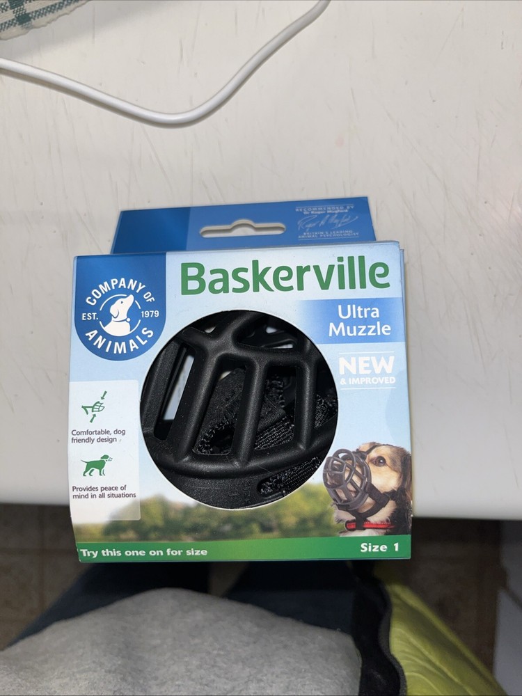 Size 1 Baskerville Muzzle Breathable Ultra
