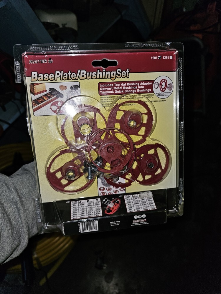 Base Plate / Bushing Set For A Router 1201 New