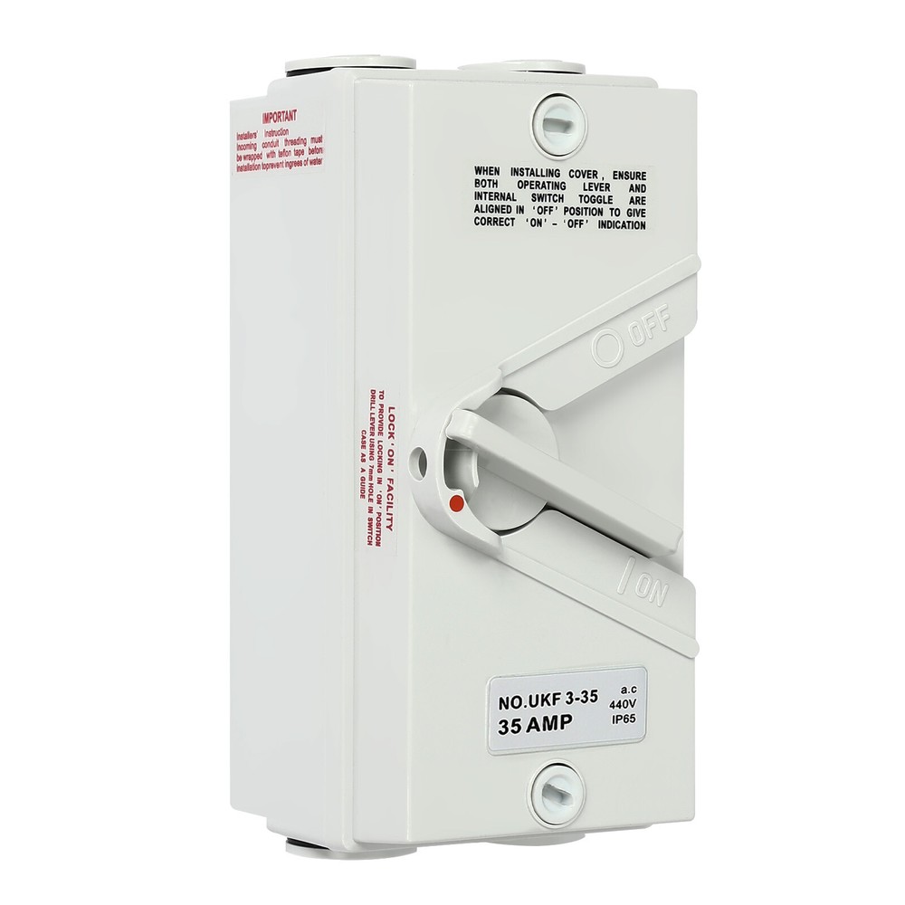 35A 440V Disconnector Switch 3 Way 3 Positions Isolation Switch Waterproof?IP65